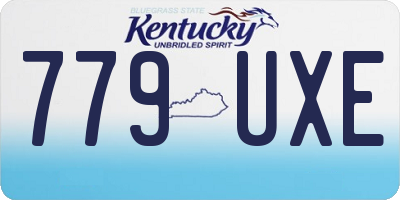 KY license plate 779UXE