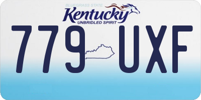 KY license plate 779UXF