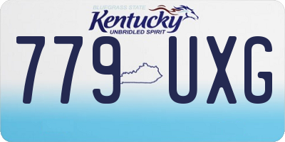 KY license plate 779UXG