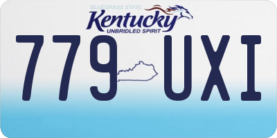 KY license plate 779UXI
