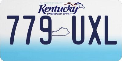 KY license plate 779UXL