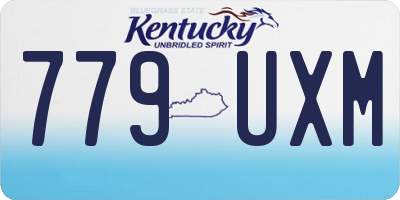 KY license plate 779UXM
