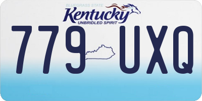 KY license plate 779UXQ