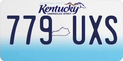 KY license plate 779UXS