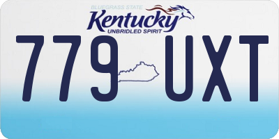 KY license plate 779UXT