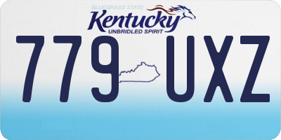 KY license plate 779UXZ