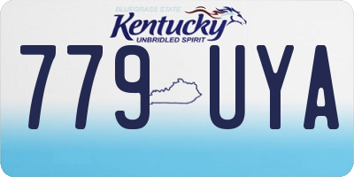 KY license plate 779UYA