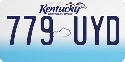 KY license plate 779UYD