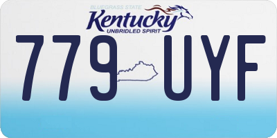KY license plate 779UYF