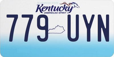 KY license plate 779UYN