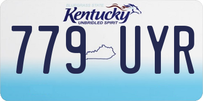KY license plate 779UYR