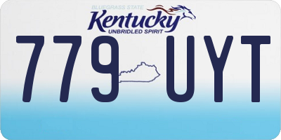 KY license plate 779UYT
