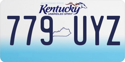 KY license plate 779UYZ
