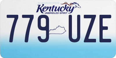 KY license plate 779UZE