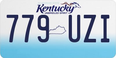 KY license plate 779UZI