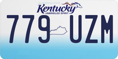 KY license plate 779UZM