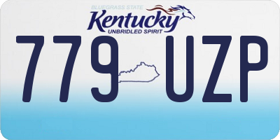 KY license plate 779UZP