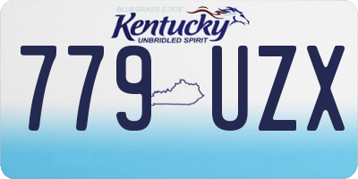 KY license plate 779UZX