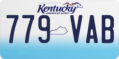 KY license plate 779VAB