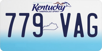 KY license plate 779VAG