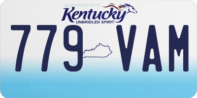KY license plate 779VAM