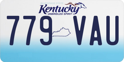 KY license plate 779VAU