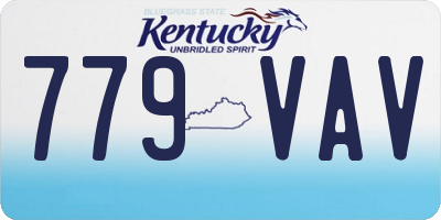KY license plate 779VAV