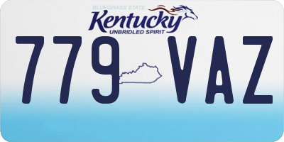 KY license plate 779VAZ