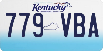 KY license plate 779VBA