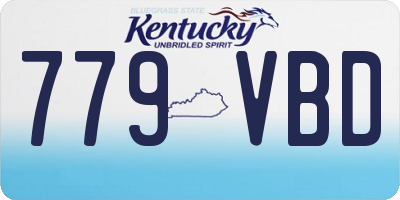 KY license plate 779VBD