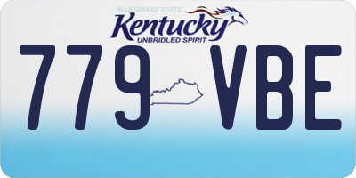 KY license plate 779VBE