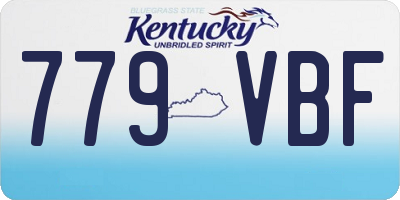KY license plate 779VBF