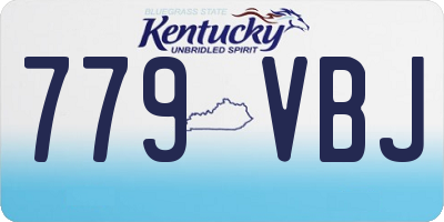KY license plate 779VBJ