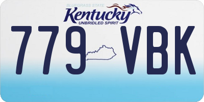 KY license plate 779VBK