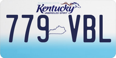 KY license plate 779VBL