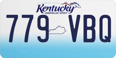 KY license plate 779VBQ