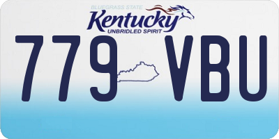 KY license plate 779VBU