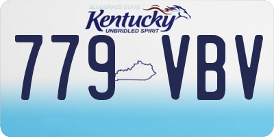 KY license plate 779VBV
