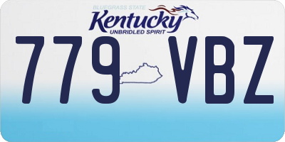 KY license plate 779VBZ