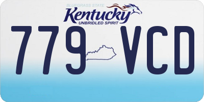 KY license plate 779VCD