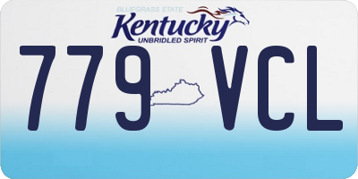 KY license plate 779VCL