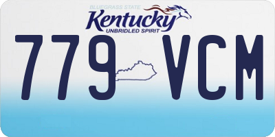 KY license plate 779VCM