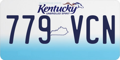 KY license plate 779VCN