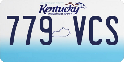KY license plate 779VCS