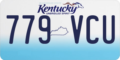 KY license plate 779VCU