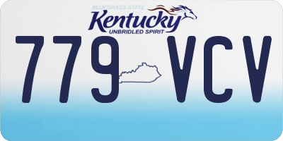 KY license plate 779VCV