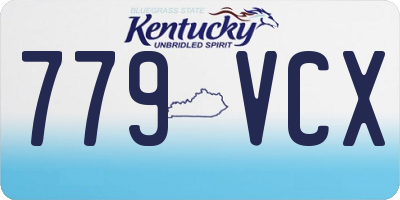 KY license plate 779VCX