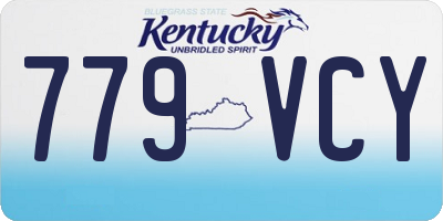 KY license plate 779VCY