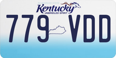 KY license plate 779VDD