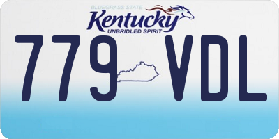 KY license plate 779VDL